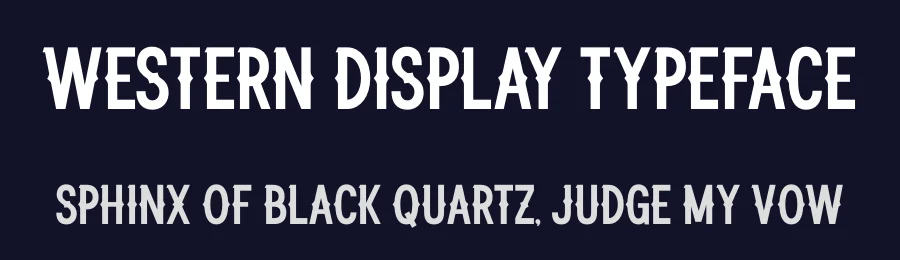 Western Display Typeface by Almairatype — Decorative Font — thumbnail 2