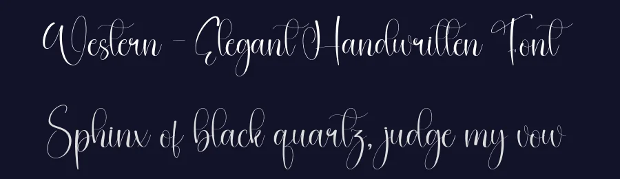 Western – Elegant Handwritten Font by creativeletter — Script Handwritten Font — thumbnail 2