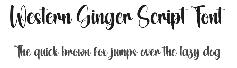 Western Ginger Script Font by creativeletter — Script Handwritten Font