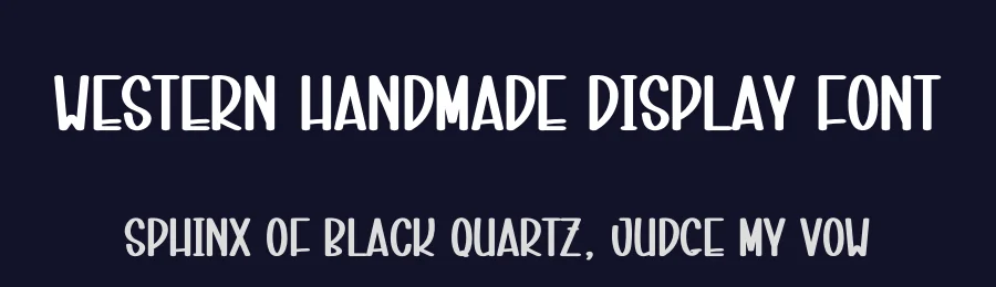 Western Handmade Display Font by creativeletter — Display Font — thumbnail 2