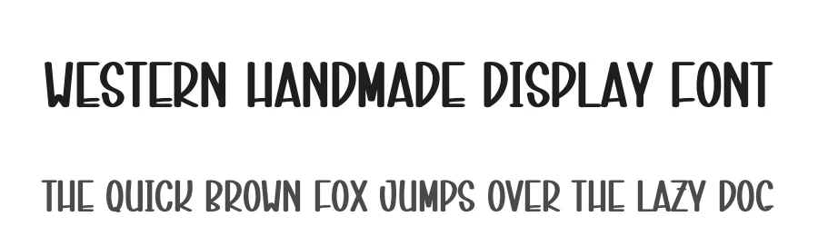 Western Handmade Display Font by creativeletter — Display Font