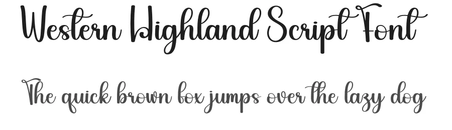 Western Highland Script Font by creativeletter — Script Handwritten Font