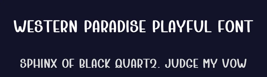 Western Paradise Playful Font by freshtypeink — Display Font — thumbnail 2