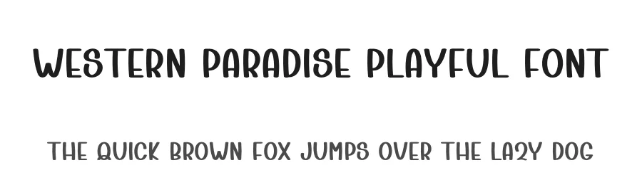 Western Paradise Playful Font by freshtypeink — Display Font