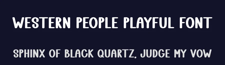 Western People Playful Font by freshtypeink — Display Font — thumbnail 2