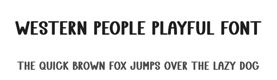 Western People Playful Font by freshtypeink — Display Font