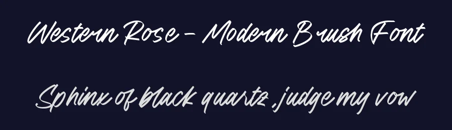 Western Rose – Modern Brush Font by stylishtype.co — Script Handwritten Font — thumbnail 2