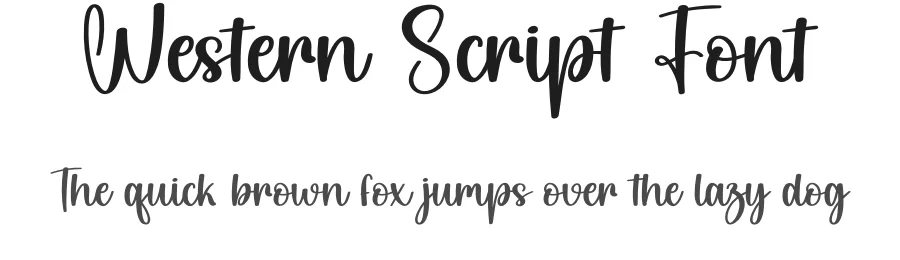 Western Script Font by creativeletter — Script Handwritten Font