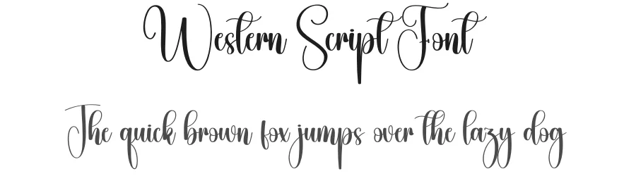 Western Script Font by creativeletter — Script Handwritten Font