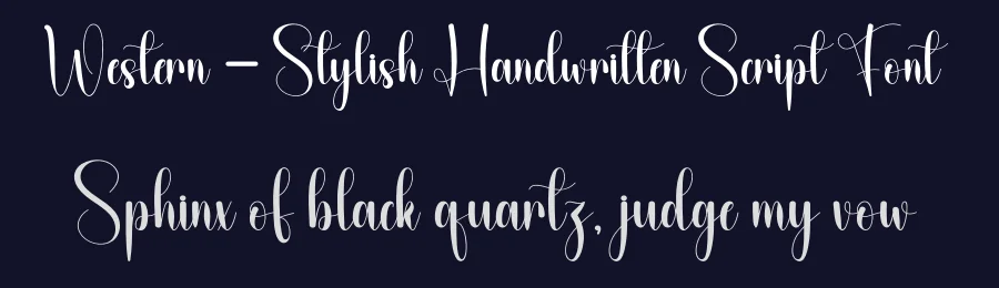 Western – Stylish Handwritten Script Font by andikastudio — Script Handwritten Font — thumbnail 2