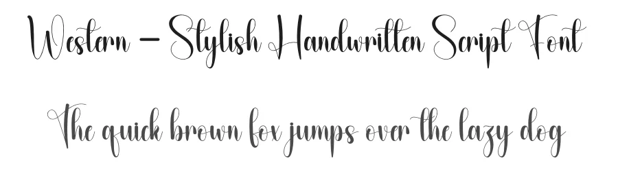 Western – Stylish Handwritten Script Font by andikastudio — Script Handwritten Font
