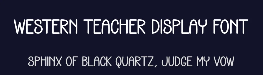 Western Teacher Display Font by creativeletter — Display Font — thumbnail 2