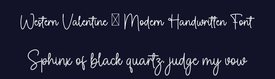 Western Valentine – Modern Handwritten Font by freshtypeink — Script Handwritten Font — thumbnail 2