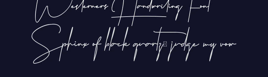 Westerners Handwriting Font by CalligraphyFonts.net — Script Handwritten Font — thumbnail 2
