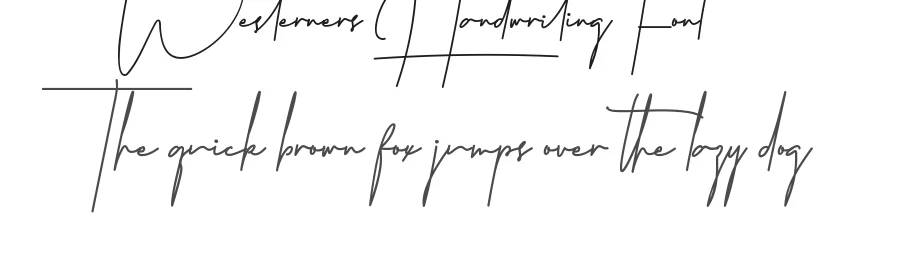 Westerners Handwriting Font by CalligraphyFonts.net — Script Handwritten Font
