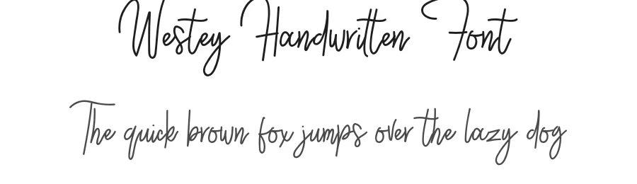 Westey Handwritten Font by sizimon — Script Handwritten Font