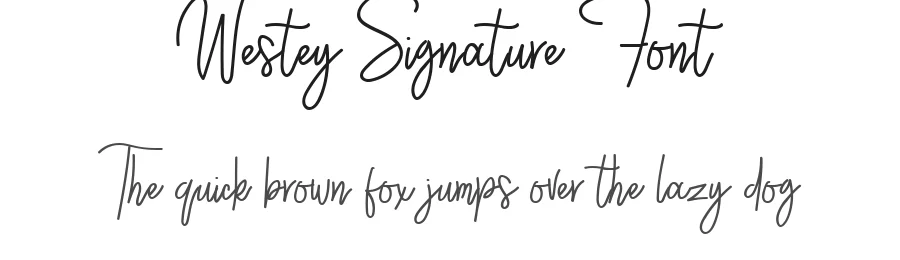 Westey Signature Font by sizimon — Script Handwritten Font