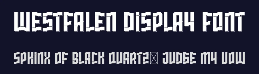 Westfalen Display Font by Studio TRQ — Display Font — thumbnail 2