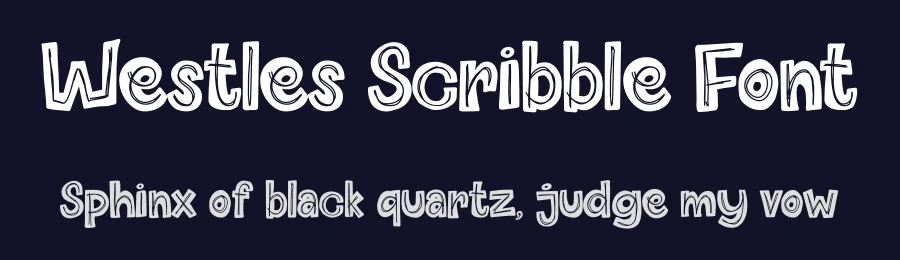 Westles Scribble Font by Ronny_STD — Script Handwritten Font — thumbnail 2