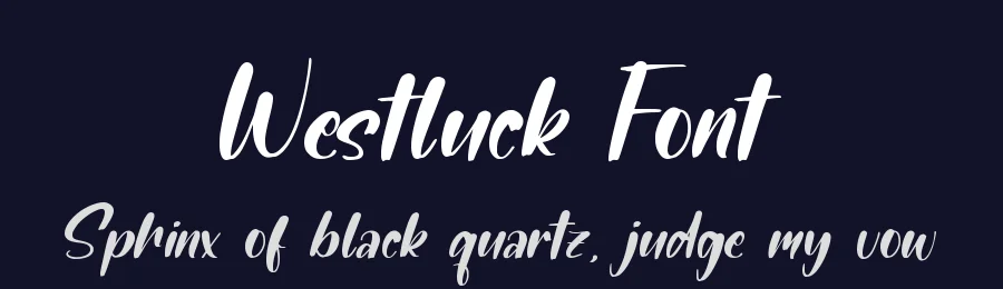 Westluck Font by qwrtype — Script Handwritten Font — thumbnail 2
