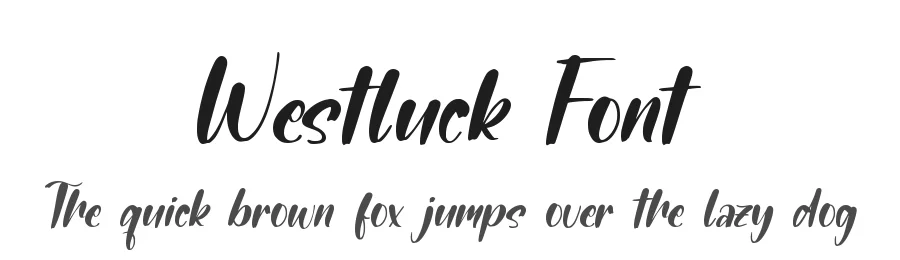 Westluck Font by qwrtype — Script Handwritten Font