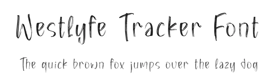 Westlyfe Tracker Font by perspectype — Script Handwritten Font
