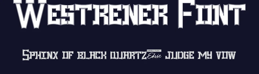 Westrener Font by edricstudio — Display Font — thumbnail 2