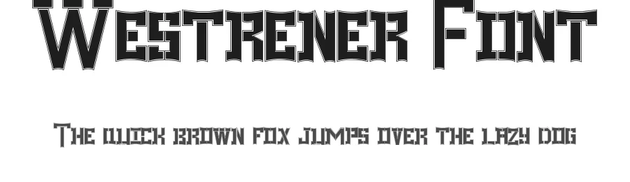 Westrener Font by edricstudio — Display Font