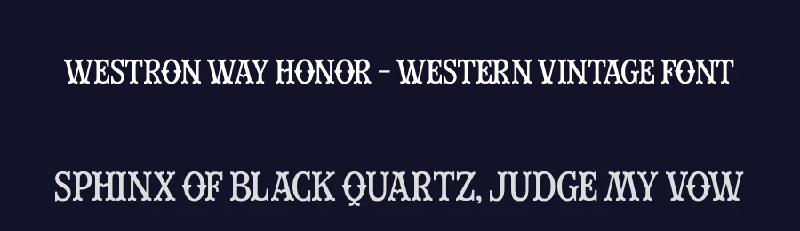 Westron Way Honor – Western Vintage Font by timelesstype.co — Serif Font — thumbnail 2