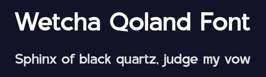 Wetcha Qoland Font by SlideShoot — Sans Serif Font — thumbnail 2