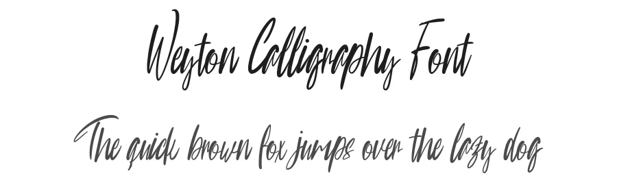 Weyton Calligraphy Font by Inspiratype Studio โ Script Handwritten Font