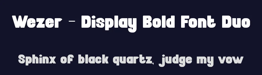 Wezer – Display Bold Font Duo by PutraCetol Studio — Sans Serif Font — thumbnail 2
