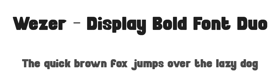 Wezer – Display Bold Font Duo by PutraCetol Studio — Sans Serif Font