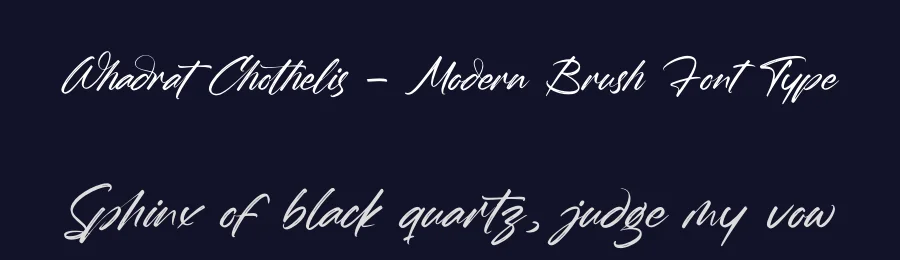 Whadrat Chothelis – Modern Brush Font Type by letterenastudios — Script Handwritten Font — thumbnail 2