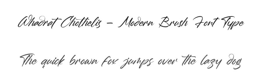 Whadrat Chothelis – Modern Brush Font Type by letterenastudios — Script Handwritten Font