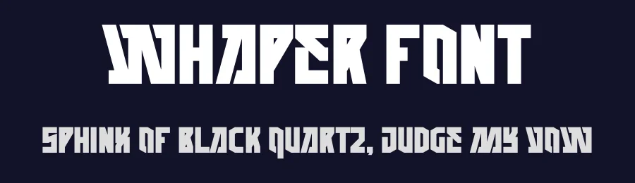 Whaper Font by Maiko Hatta — Display Font — thumbnail 2