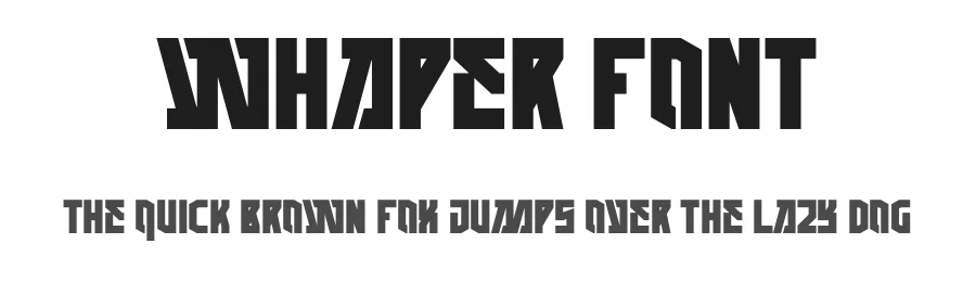 Whaper Font by Maiko Hatta — Display Font