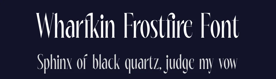 Wharfkin Frostfire Font by timelesstype.co — Serif Font — thumbnail 2
