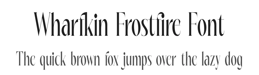 Wharfkin Frostfire Font by timelesstype.co — Serif Font