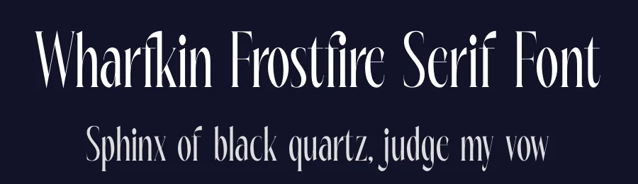 Wharfkin Frostfire Serif Font by timelesstype.co — Serif Font — thumbnail 2