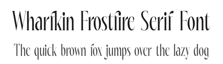 Wharfkin Frostfire Serif Font by timelesstype.co — Serif Font