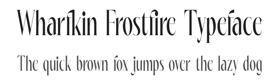 Wharfkin Frostfire Typeface by timelesstype.co — Serif Font
