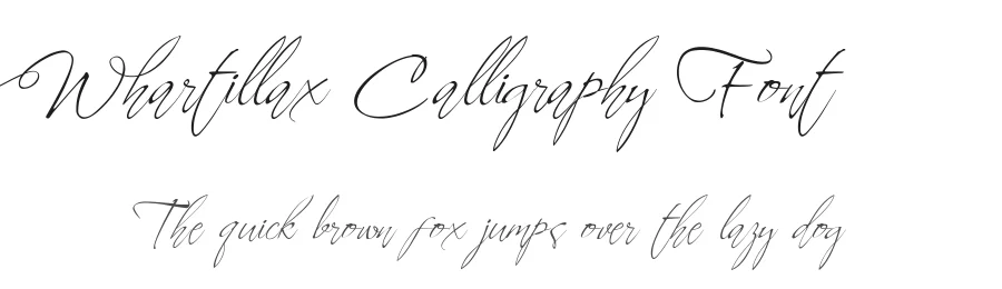 Whartillax Calligraphy Font by 178-MC — Script Handwritten Font