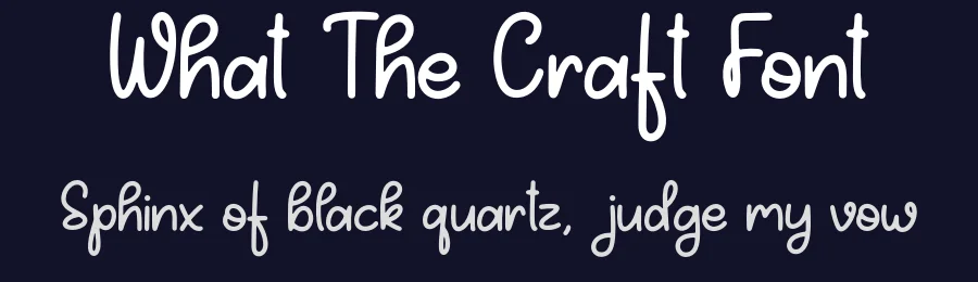 What The Craft Font by Forberas Foundry — Script Handwritten Font — thumbnail 2