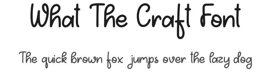 What The Craft Font by Forberas Foundry — Script Handwritten Font