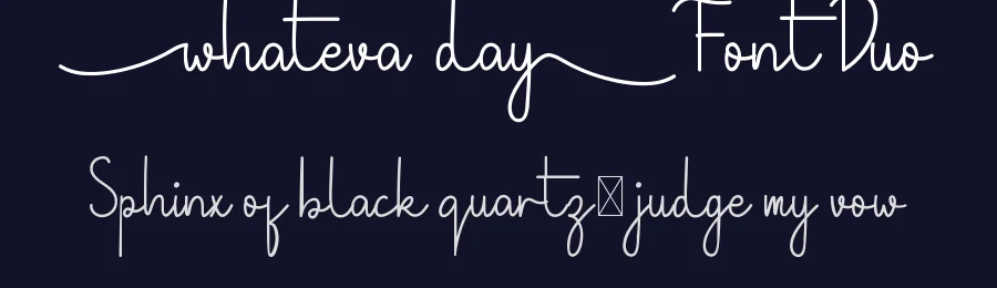 Whateva Day Font Duo by edricstudio — Script Handwritten Font — thumbnail 2