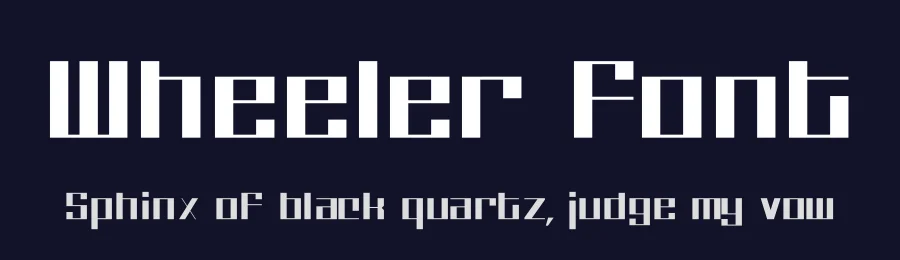 Wheeler Font by Mans Greback — Display Font — thumbnail 2