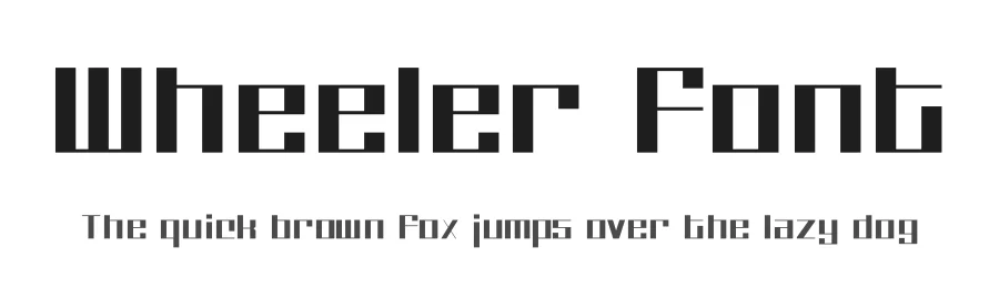 Wheeler Font by Mans Greback β Display Font