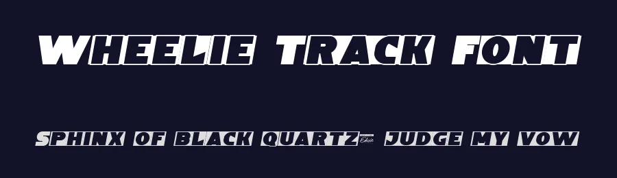 Wheelie Track Font by edricstudio — Display Font — thumbnail 2