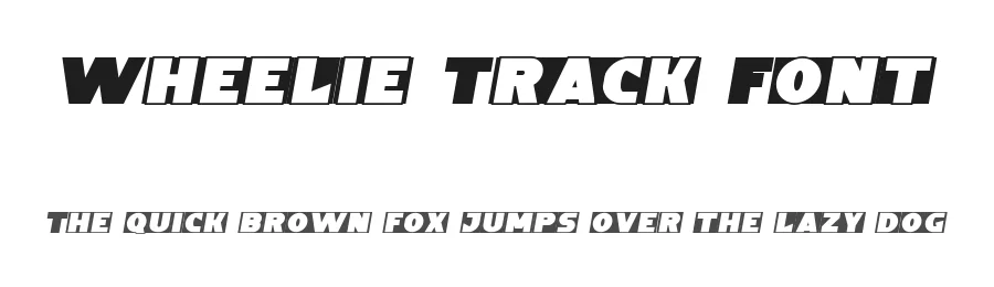 Wheelie Track Font by edricstudio — Display Font